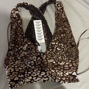 Urban Outfitters Leopard Crop Top